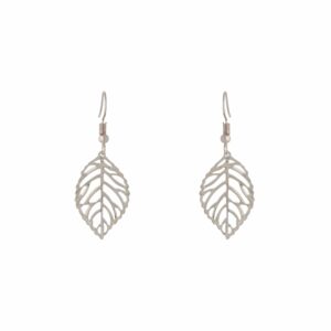 Single Leaf Filigree Earrings