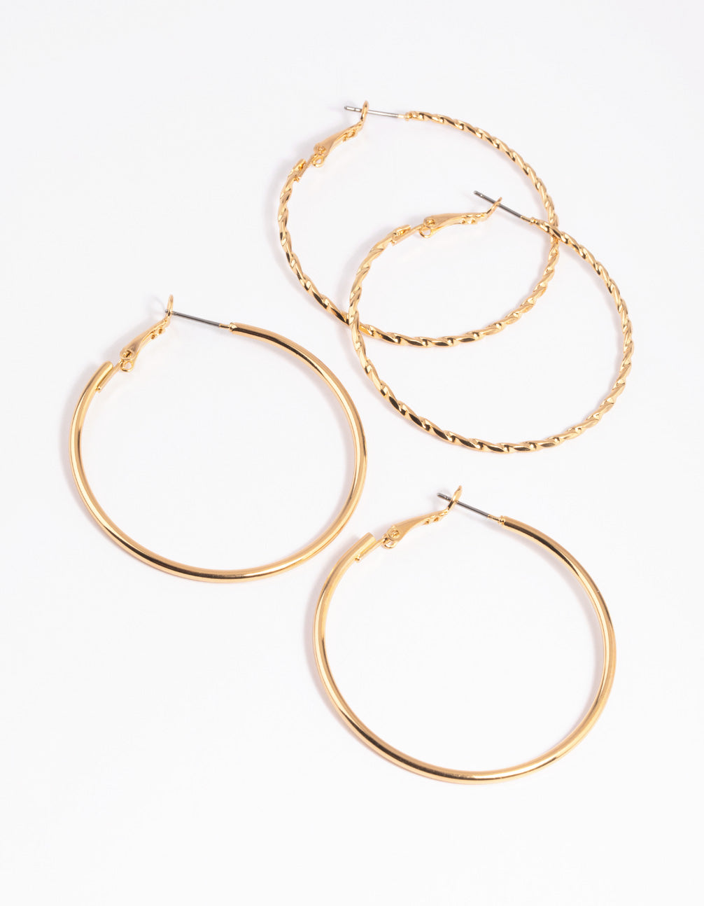 Twisted Hoop Earring Set