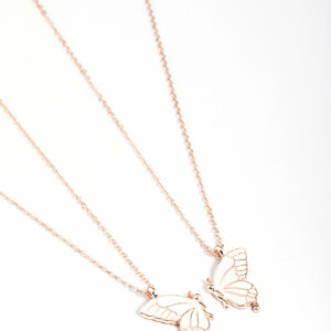 Rose Butterfly Necklace Pack