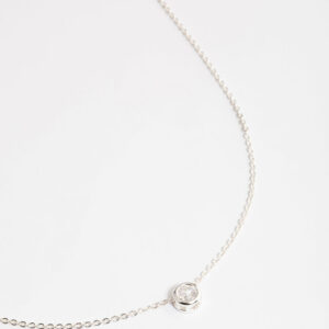 Round Bezelled Pendant Necklace