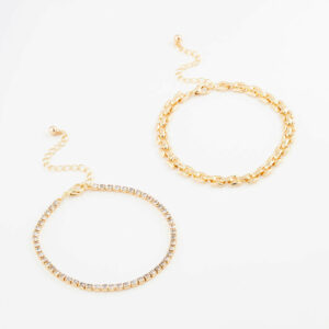 Link Chain & Tennis Bracelet Pack