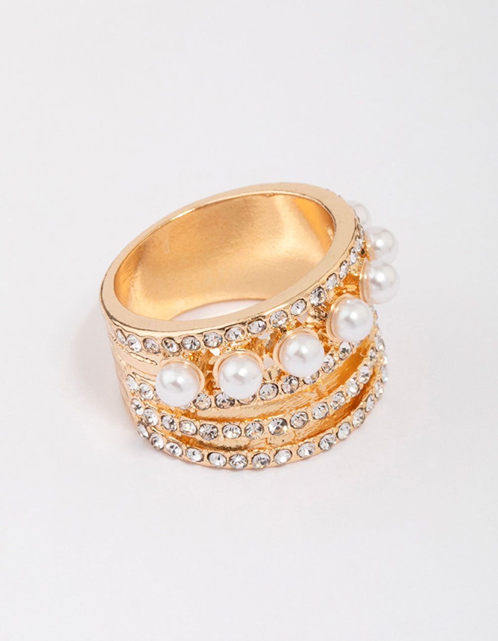 Layered Pearl Ring