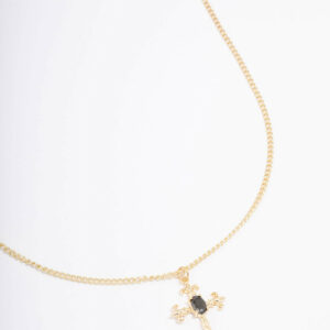Ornate Cross Pendant Necklace
