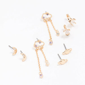 Cluster Mixed Earring 4-Pack