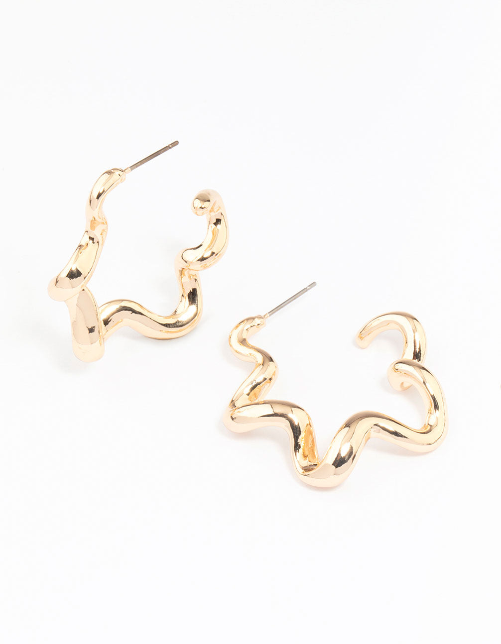 Squiggle Hoop Earrings